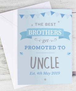 Personalised Blue Promoted to Card