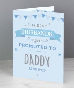 Personalised Blue Promoted to Card