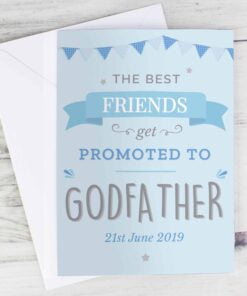 Personalised Blue Promoted to Card