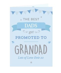 Personalised Blue Promoted to Card