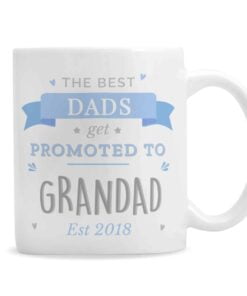 Personalised Blue Promoted to Mug