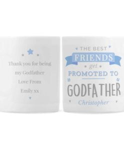 Personalised Blue Promoted to Mug