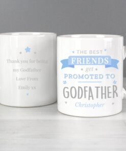 Personalised Blue Promoted to Mug