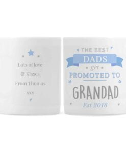 Personalised Blue Promoted to Mug