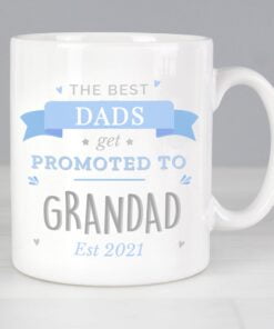 Personalised Blue Promoted to Mug