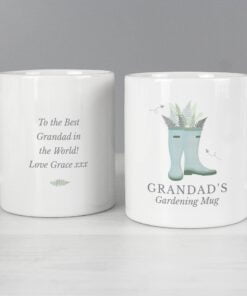 Personalised Blue Wellies Mug