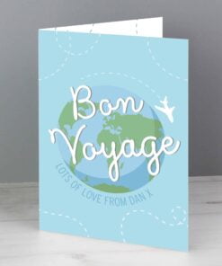 Personalised Bon Voyage Card