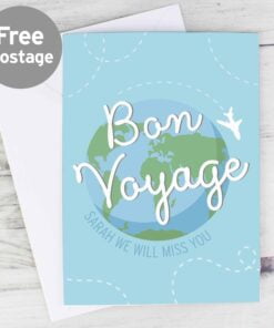 Personalised Bon Voyage Card