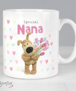 Personalised Boofle Birthday Flowers Mug