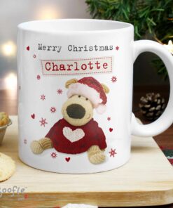 Personalised Boofle Christmas Love Mug