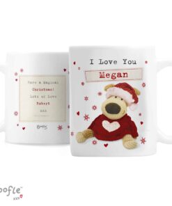 Personalised Boofle Christmas Love Mug