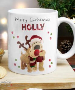 Personalised Boofle Christmas Reindeer Mug