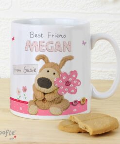 Personalised Boofle Flowers Mug