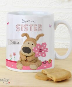 Personalised Boofle Flowers Mug
