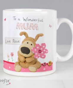 Personalised Boofle Flowers Mug
