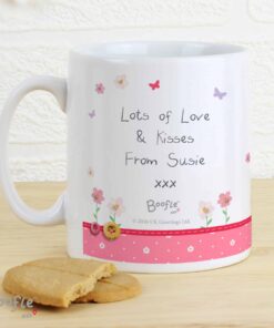 Personalised Boofle Flowers Mug