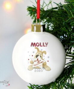 Personalised Boofle My 1st Christmas Bauble