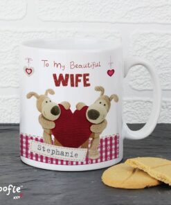 Personalised Boofle Shared Heart Mug