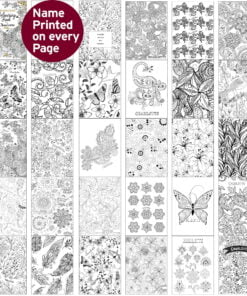 Personalised Botanical Colouring Book