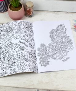 Personalised Botanical Colouring Book
