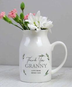 Personalised Botanical Flower Jug