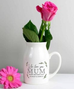 Personalised Botanical Flower Jug
