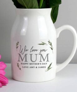Personalised Botanical Flower Jug