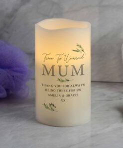 Personalised Botanical LED Candle
