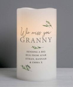 Personalised Botanical LED Candle