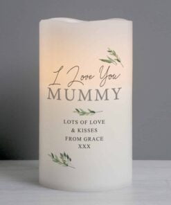 Personalised Botanical LED Candle