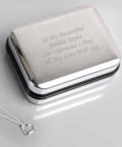 Personalised Box With Heart Necklace