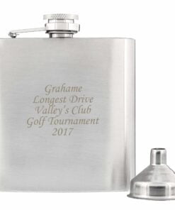 Personalised Boxed Stainless Steel Hip Flask