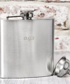 Personalised Boxed Stainless Steel Hip Flask