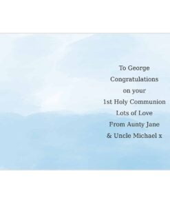 Personalised Boys First Holy Communion Card