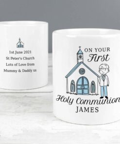 Personalised Boys First Holy Communion Mug