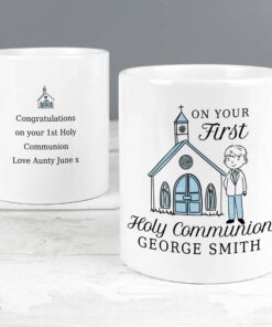 Personalised Boys First Holy Communion Mug
