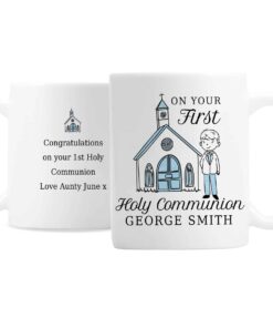 Personalised Boys First Holy Communion Mug
