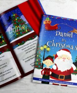 Personalised Boys “It’s Christmas” Story Book, Featuring Santa and his Elf Jingles