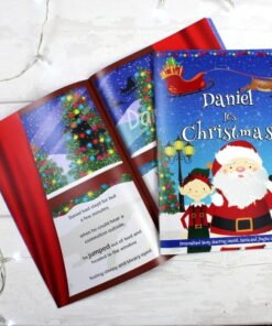 Personalised Boys “It’s Christmas” Story Book, Featuring Santa and his Elf Jingles