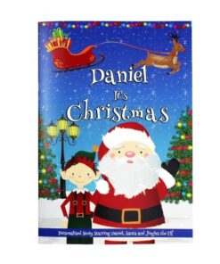 Personalised Boys “It’s Christmas” Story Book, Featuring Santa and his Elf Jingles
