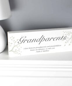 Personalised Branches Wooden Block Sign