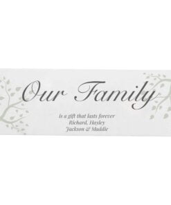 Personalised Branches Wooden Block Sign