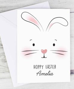 Personalised Bunny Features Card