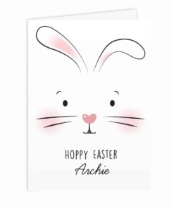 Personalised Bunny Features Card
