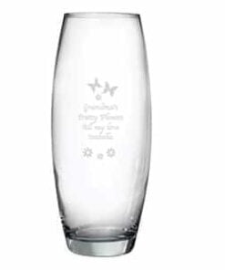 Personalised Butterflies and Flowers Bullet Vase
