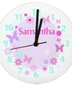 Personalised Butterfly Clock