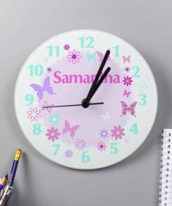 Personalised Butterfly Clock
