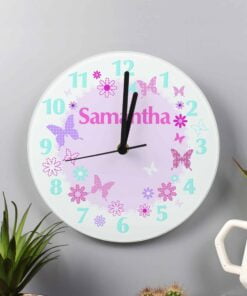 Personalised Butterfly Clock