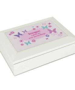 Personalised Butterfly Jewellery Box