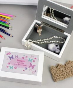 Personalised Butterfly Jewellery Box